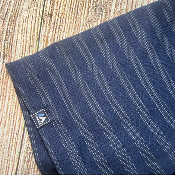 Tampa Bay Rays Majestic Mens Polo Golf Shirt Blue Striped Size XL MLB Sportswear - Picture 4 of 10